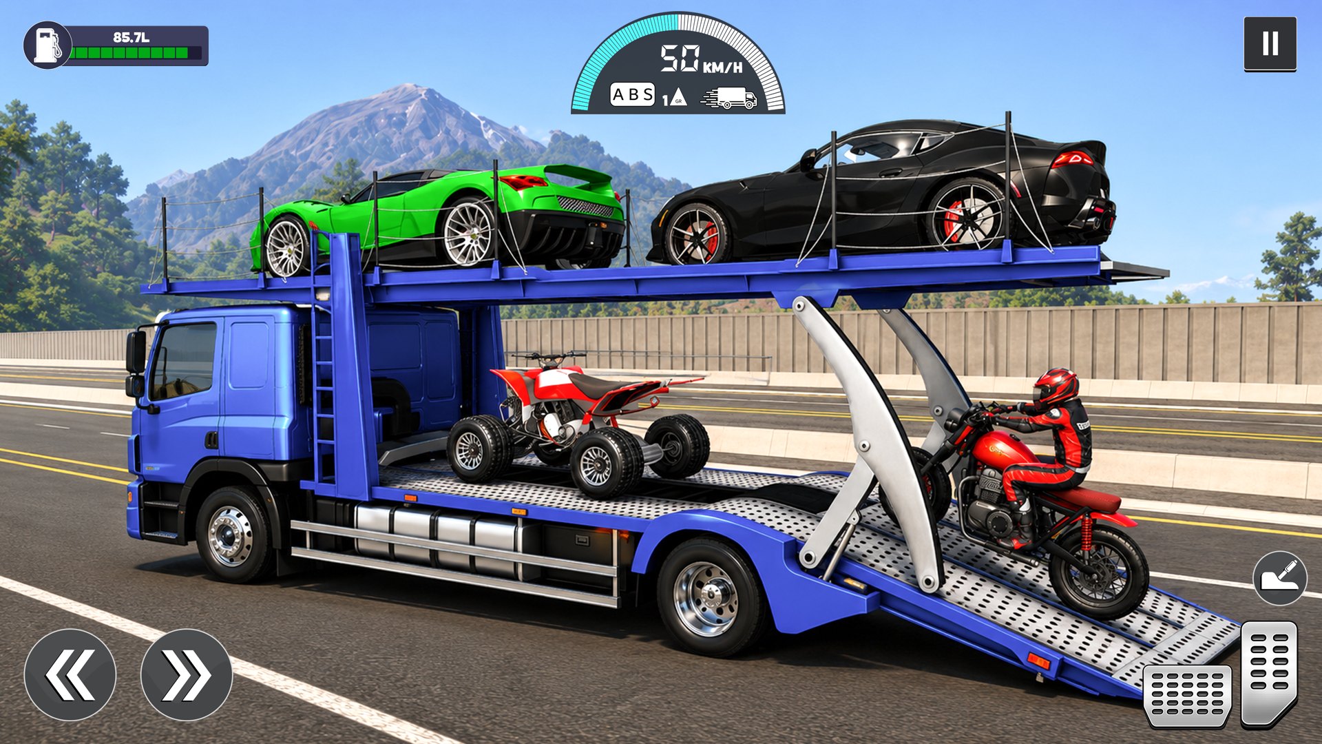 Arcade racing game concept art